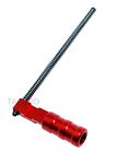 New Aluminum Ruger 1022 10-22 Extended Grooved Round Charging Handle Red