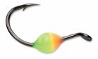 VMC Glow Resin Octopus Hook Size 6 Orange Chartreuse Glow Pack of 2 Ice Fishing