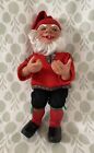Vintage Sitting Norwegian Norge Christmas Doll Elf Gnome Nisse Latex 19”