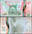 Mexico 20 Pesos 2021, P-NEW, Polymer Note Uncirculated Unc