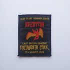 Led Zeppelin Last British Concert Knebworth Park 1979 Woven Patch Vintage Rare!