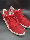 DS PUMA Suede Classic+ Red White Sneakers 352634-65 Mens Size 13