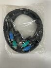 6ft VGA PS2 Male-Male KVM Cable *NEW*