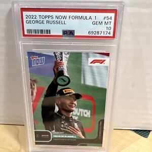 GEORGE RUSSELL 2022 Topps Now Formula 1 F1 #54 PSA 10