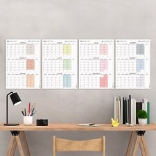 2024 Quarterly Wall Calendar Set, 90 Day Planning, Full Year, Quarterly Planner