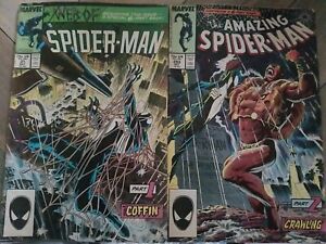 WEB OF SPIDER-MAN #31  Kraven  The Hunter Pt 1 & 2  The Coffin & The Crawling