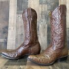 Montana Full Quill Ostrich Cowboy Boots Mens 12 D