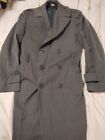 overcoat men's wool 38R Military  Removable Lining