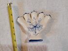 5 Finger Tulip Vase Blue and White Flower Handpainted Made in USA