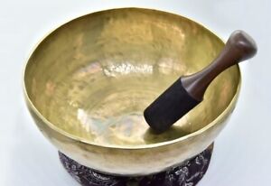 12 Inches Large Master Healing Authentic Tibetan Handmade Singing bowl