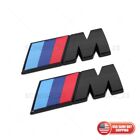 2x BMW M Series Fender Sport Nameplate Emblem Badge Car ABS Mini Gloss Black (For: 2022 BMW X5 M Competition)