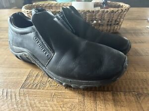 Merrell Mens Jungle Moc Leather Midnight Size 12 Slip On Shoes