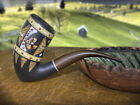 VINTAGE FRENCH HAND PAINTED CERAMIC ESTATE PIPE