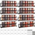8 Pack Spice Rack Wall Mount Hanging Spice Shelf Organizer for Cabinet Storage