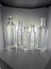 Set of 5 DR KINGs NEW DISCOVERY DR DRAKES CAL FIG SYRUP MEDICINE ANTIQUE BOTTLES