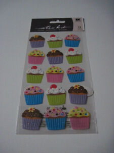 Scrapbooking Crafts Stickers Stickos Cupcakes Repeats Frosting Glitter Sprinkles