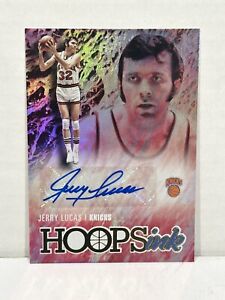 2020-21 Panini NBA Hoops Hoops Ink Hyper Gold Jerry Lucas auto