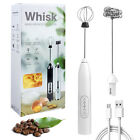 2 in 1 Electric Milk Frother Drink Foamer Whisk Mixer Stirrer Coffee Egg Beater
