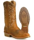 Double-H Mens Gel I.C.E. Western Work Boots Oak Round Toe #DH1552 ~ Many Sizes!