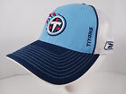 New ListingTennessee Titans Reebok Hat Cap Sideline Flexfit Mesh Size M/L White Blue NFL