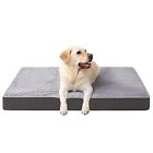 Minky Orthopedic Dog Bed for Large Medium Dogs, Waterproof Dog Bed for Crate ...