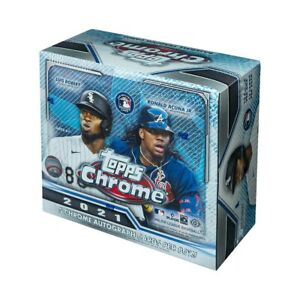 2021 Topps Chrome Baseball HTA Jumbo Hobby Box