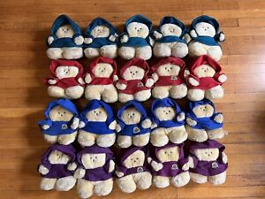 VINTAGE Chubbles Plush Lot of 20 Red Purple Green Blue Tunic Toy UNTESTED 80s