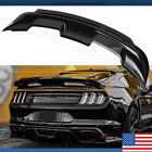 GT500 Style Spoiler W/ Smoke Gurney Flap Wicker Bill For 2015+ Ford Mustang (For: 2021 Shelby GT500)