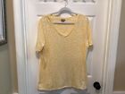 Chico's Top Shirt Blouse Women's Size 2 (Large)