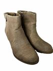 Simply Vera Vera Wang Canvas Ankle Booties Rex Tan Size 8