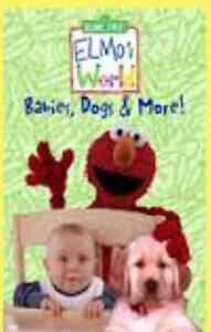 Elmos World VHS Sesame Street Babies Dogs And More