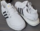 Adidas UltraBOOST 9 DNA Leather EH1210 White/Core Black/Gold Metallic Shoes NEW
