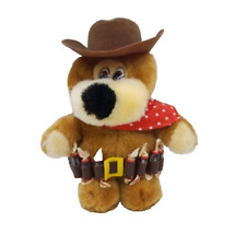 Giftco Cowboy Bear Plush Western Sheriff Stuffed Animal Toy 1989 Vintage
