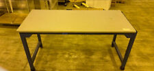 5' 1/2 Standing Height Lab Desk Bench Gray Corian Epoxy 68x30x36