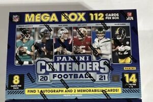 2021 Panini Contenders - NFL - MEGA BOX - 1 Autograph + 2 Memorabilia Per Box