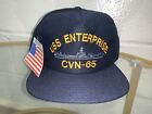 USS Enterprise CVN-65 Made In USA Navy Ship Military Hat Cap Vintage New W/ Tag