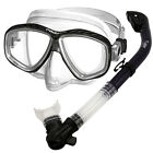 Promate ProSlender Purge Mask Dry Snorkel for Scuba Diving Snorkeling Gear Set