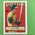 Jose Canseco 1988 Topps Superstar Sticker Back Card #48 MLB Oakland Athletics