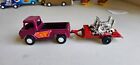 Vintage 1977 Tootsietoy Pick-up Truck with Honda Cubs and Trailer NOS