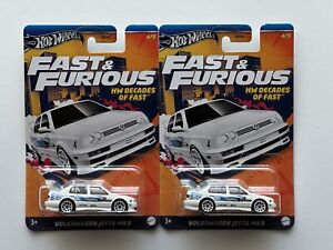 2024 Hot Wheels ~ Fast and Furious ~ Volkswagen Jetta MK3 ~ Lot Of 2 ~ Shipped