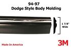 Black/Chrome Side Body Trim Molding for Dodge Ram Truck - 1/2 Roll - 6 ft (For: More than one vehicle)