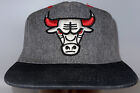 Chicago Bulls NBA Licensed Grey Black Red Snapback Hat Cap