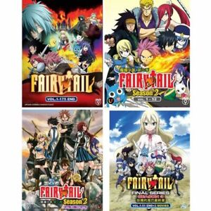 DVD Anime FAIRY TAIL Complete Series Season 1-3 Vol 1-330 End +2 Movies Expedite