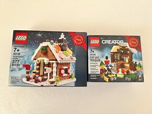 Lego Christmas Gingerbread House 40139 and 40106 *Lot Of 2*