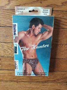 Vintage Men's Underwear Boxer Briefs The Hunter Low Rise Briefs Sz Med Lot of 3