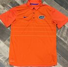Nike Drifit Florida Gators Short Sleeve Mens Polo Shirt Orange Size Large