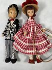 pair of 9” Old Cottage Dolls from England