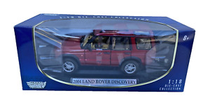 Motormax 1/18 2004 Landrover Discovery Diecast Metal Red NIB