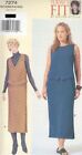 Pattern Vogue Sewing Woman Dress Pullover EASY Sandra Betzina Sz 12-16 OOP 2000