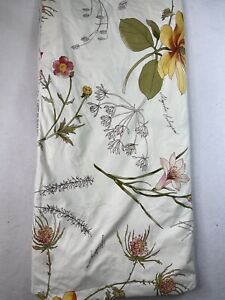 New ListingPottery Barn Floral Anemones Floral Cotton Queen Duvet Cover W/ Two Pillow Cases